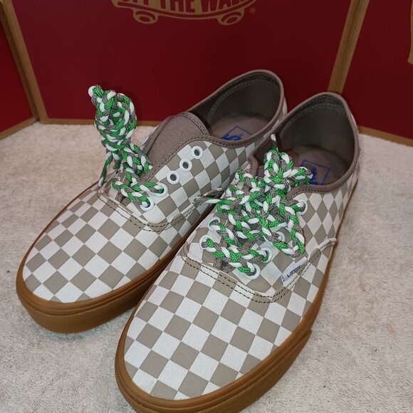 Vans Men's 13 Authentic Moon Rock/Gum Checkerboard VN0009PVY6Z - Picture 7 of 12